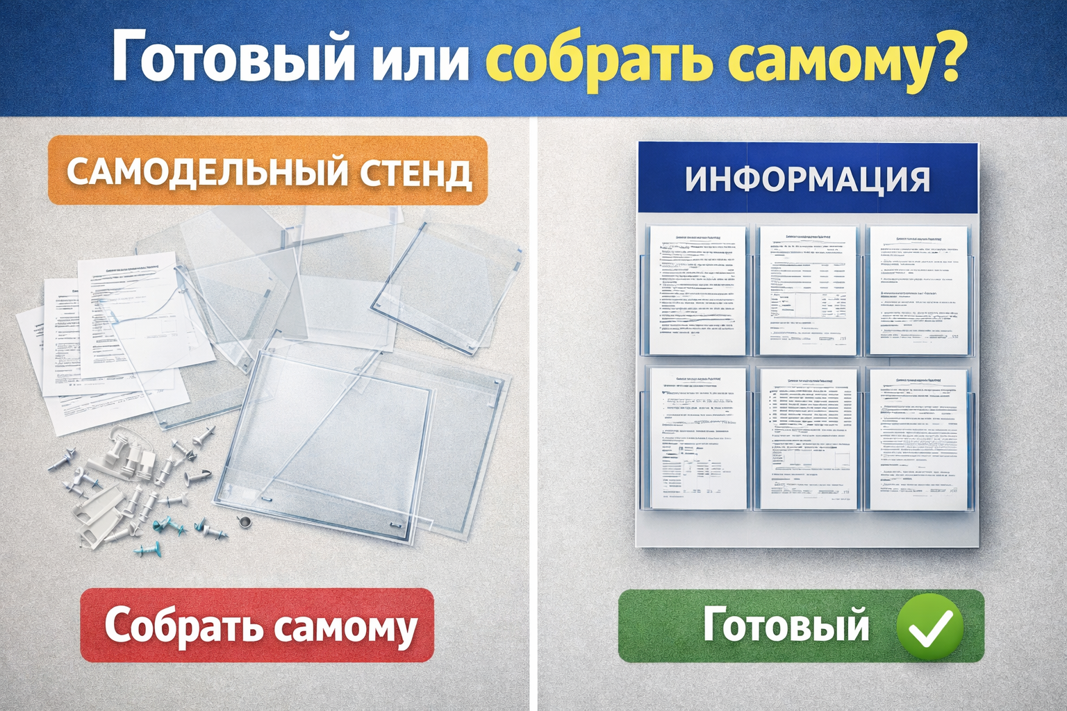 самодельный стенд или купить готовый