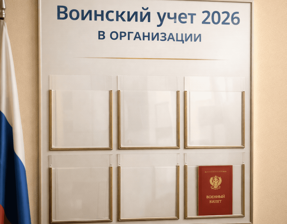 стенд воинский учет