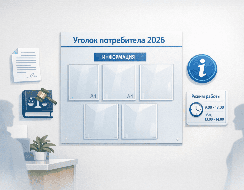 уголок потребителя 2026