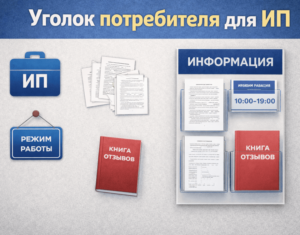 уголок потребителя для ип