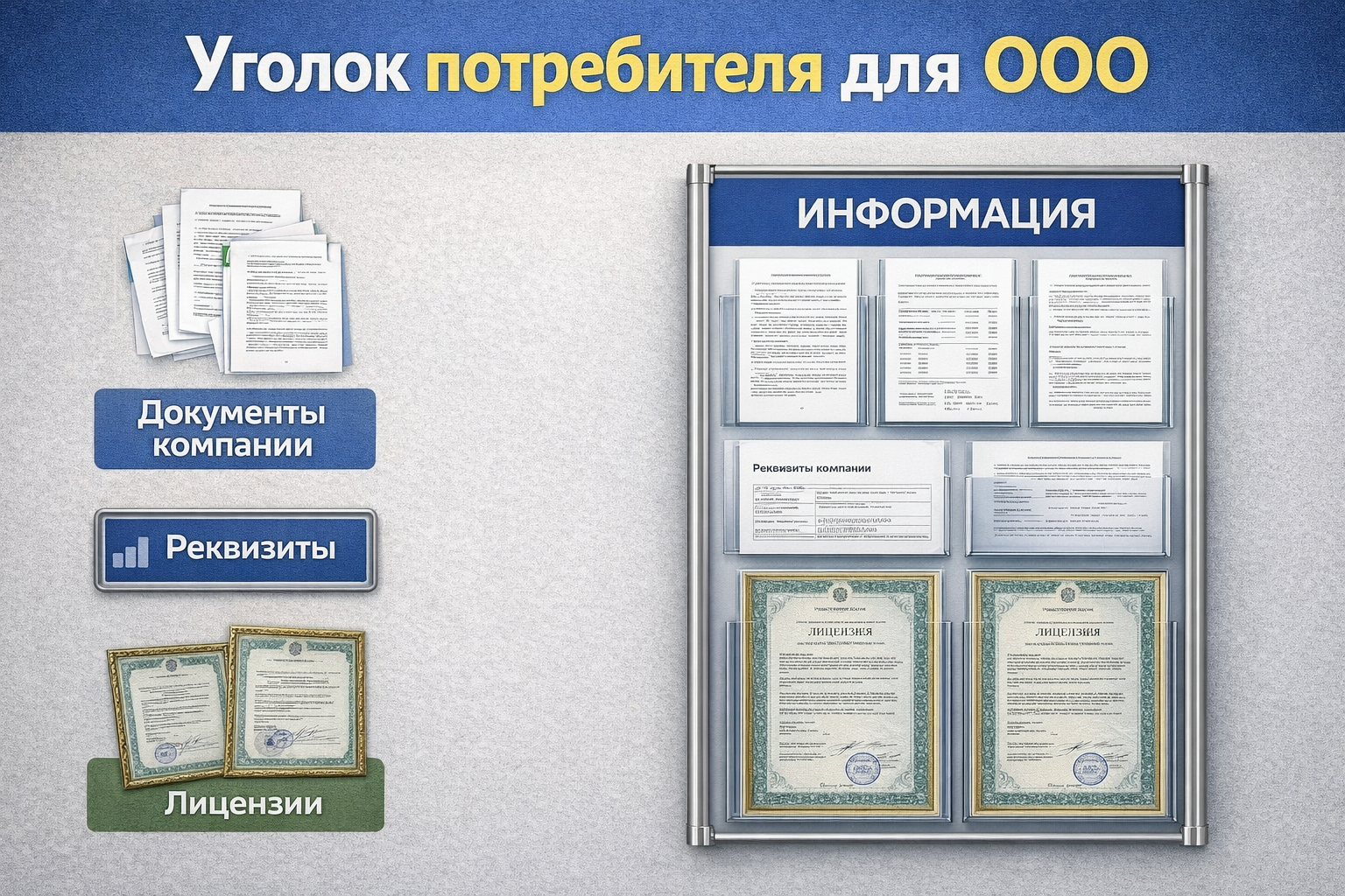 уголок потребителя для ооо