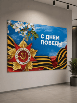 мокап баннер 2000х3000 небо