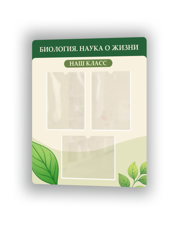Стенд по биологии «Наш класс» 1 Наш класс1