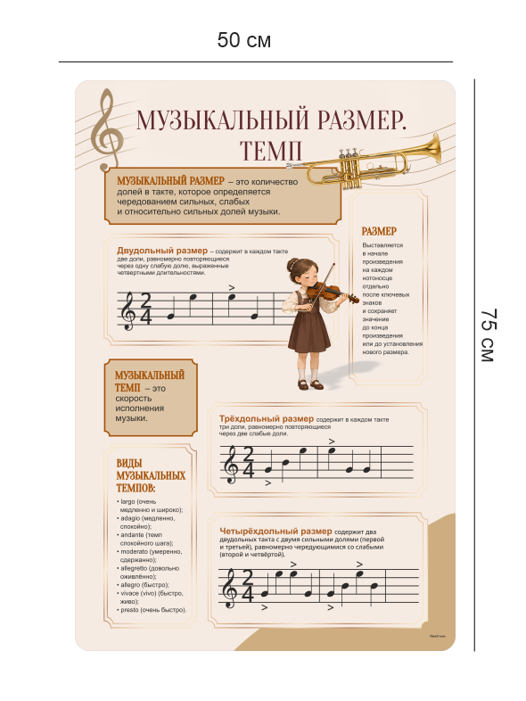 Стенд «Музыкальный размер и темп» 4 Размер и темп4